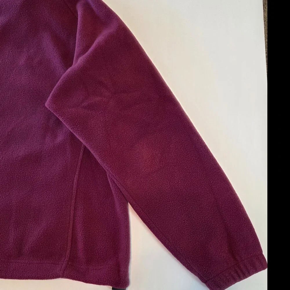 Columbia Women’s Full Zip Fleece Jacket, Plum/Magenta, Women's 2X
